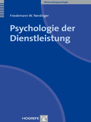 cover image of Psychologie der Dienstleistung